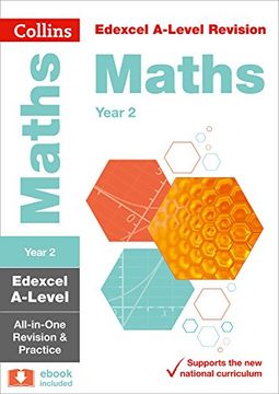 portada Collins A-Level Revision – Edexcel A-Level Maths Year 2 All-In-One Revision and Practice (en Inglés)