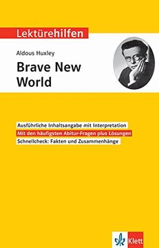 portada Klett Lektürehilfen Aldous Huxley, Brave new World: Interpretationshilfe für Oberstufe und Abitur (en Inglés)