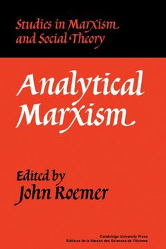 portada Analytical Marxism Paperback (Studies in Marxism and Social Theory) (en Inglés)