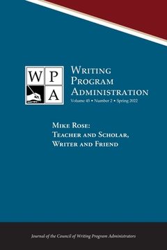 portada Wpa: Writing Program Administration 45.2 (Spring 2022)