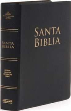 portada Santa Biblia Letra Grande Negro (in Spanish)