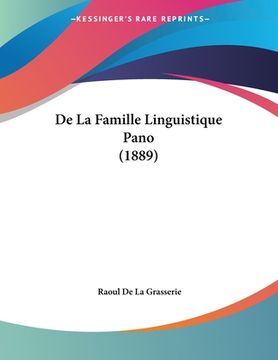 portada De La Famille Linguistique Pano (1889) (en Francés)
