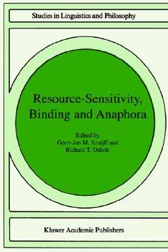 portada resource-sensitivity, binding and anaphora (en Inglés)
