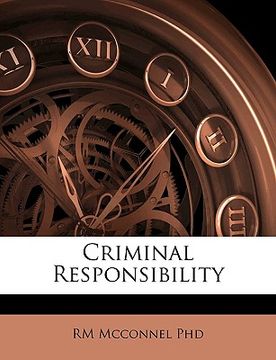 portada criminal responsibility (en Inglés)