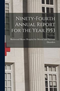 portada Ninety-fourth Annual Report for the Year 1953