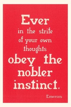 portada Vintage Journal Obey the Nobler Instinct, Emerson (en Inglés)