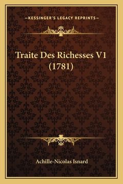 portada Traite Des Richesses V1 (1781) (en Francés)