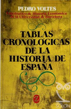 portada tablas cronologicas de la historia de españa