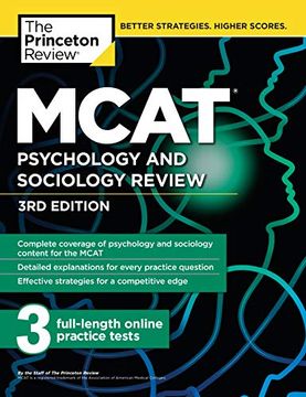 portada Mcat Psychology and Sociology Review, 3rd Edition: Complete Behavioral Sciences Content Review + Practice Tests (Graduate School Test Preparation) 