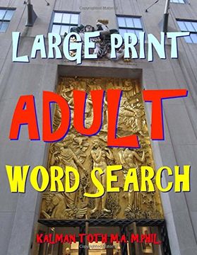 portada Large Print Adult Word Search: 133 Extra Large Print Entertaining Puzzles