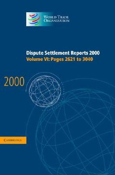 portada dispute settlement reports 2000: volume 6, pages 2621-3040 (en Inglés)