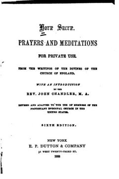 portada Horae Sacrae, Prayers and Meditations for Private Use