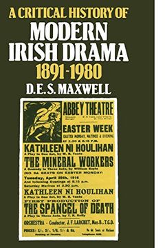 portada A Critical History of Modern Irish Drama 1891 1980 (en Inglés)