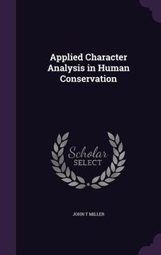 portada Applied Character Analysis in Human Conservation (en Inglés)