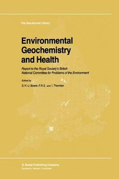 portada Environmental Geochemistry and Health: Report to the Royal Society's British National Committee for Problems of the Environment (en Inglés)