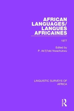 portada African Languages/Langues Africaines: Volume 3 1977 (en Inglés)