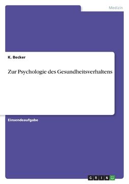 portada Zur Psychologie des Gesundheitsverhaltens (en Alemán)