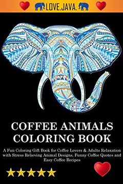 portada Coffee Animals Coloring Book (in English)