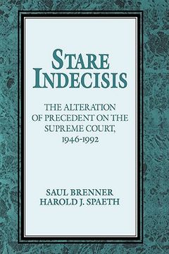 portada Stare Indecisis Hardback: The Alteration of Precedent on the Supreme Court, 1946-1992 (in English)
