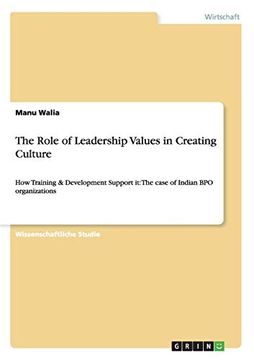 portada The Role of Leadership Values in Creating Culture (en Alemán)