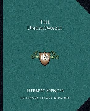 portada the unknowable (in English)