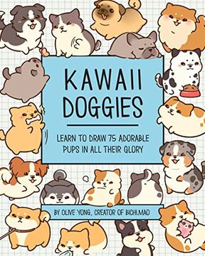 portada Kawaii Doggies: Learn to Draw 75 Adorable Pups in all Their Glory (Volume 7) (Kawaii Doodle) (en Inglés)