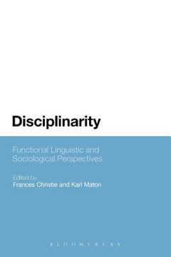 portada disciplinarity: functional linguistic and sociological perspectives (in English)