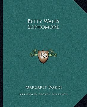 portada betty wales sophomore (en Inglés)
