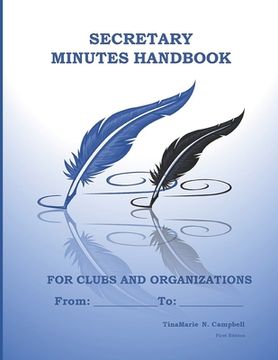 portada Secretary Minutes Handbook for Clubs or Organizations (en Inglés)
