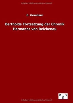 portada Bertholds Fortsetzung der Chronik Hermanns von Reichenau