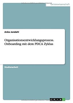 portada Organisationsentwicklungsprozess Onboarding mit dem Pdca Zyklus (en Alemán)