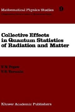 portada collective effects in quantum statistics of radiation and matter (en Inglés)