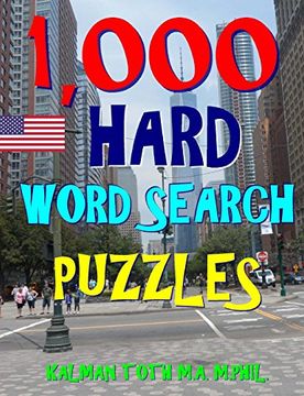 portada 1,000 Hard Word Search Puzzles: Fun way to Improve iq & Memory 