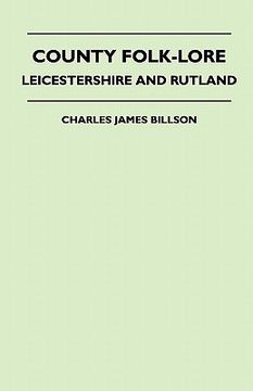 portada county folk-lore - leicestershire and rutland (en Inglés)