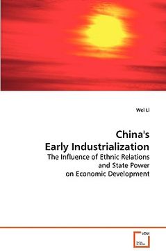 portada china's early industrialization (en Inglés)