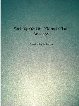 portada Entrepreneur Planner For Success LH (in English)