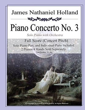 portada Piano Concerto no. 3 for Piano and Orchestra: Full Orchestral Score and Individual Parts (en Inglés)