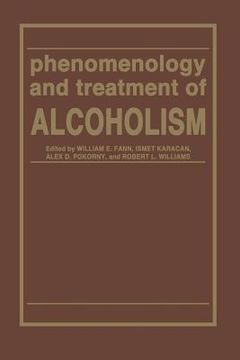 portada Phenomenology and Treatment of Alcoholism (en Inglés)