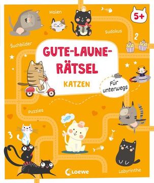 portada Gute-Laune-Rätsel für Unterwegs - Katzen (en Alemán)
