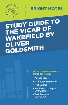 portada Study Guide to The Vicar of Wakefield by Oliver Goldsmith (en Inglés)