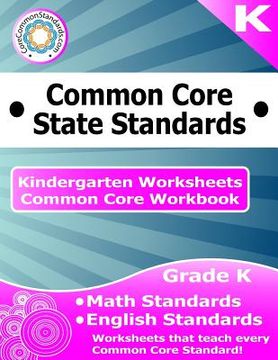 portada Kindergarten Common Core Workbook: Worksheets (in English)