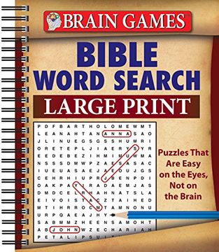 portada Brain Games® Bible Word Search (Large Print) (en Inglés)