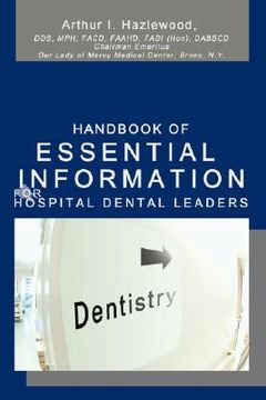 portada handbook of essential information for hospital dental leaders