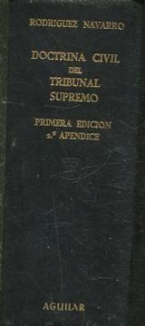 portada DOCTRINA CIVIL DEL TRIBUNAL SUPREMO. APENDICE II A LA 1º. EDICION.