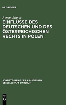 portada Einflüsse des Deutschen und des Österreichischen Rechts in Polen (in German)