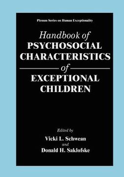 portada handbook of psychosocial characteristics of exceptional children (in English)