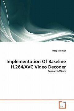 portada implementation of baseline h.264/avc video decoder (in English)
