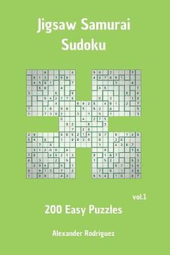 portada Jigsaw Samurai Sudoku Puzzles - Easy 200 vol. 1 (en Inglés)