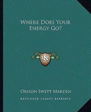 portada where does your energy go? (en Inglés)