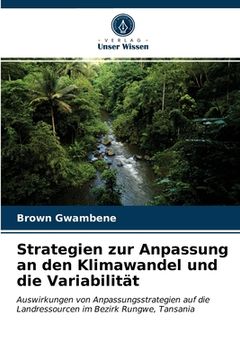 portada Strategien zur Anpassung an den Klimawandel und die Variabilität (en Alemán)